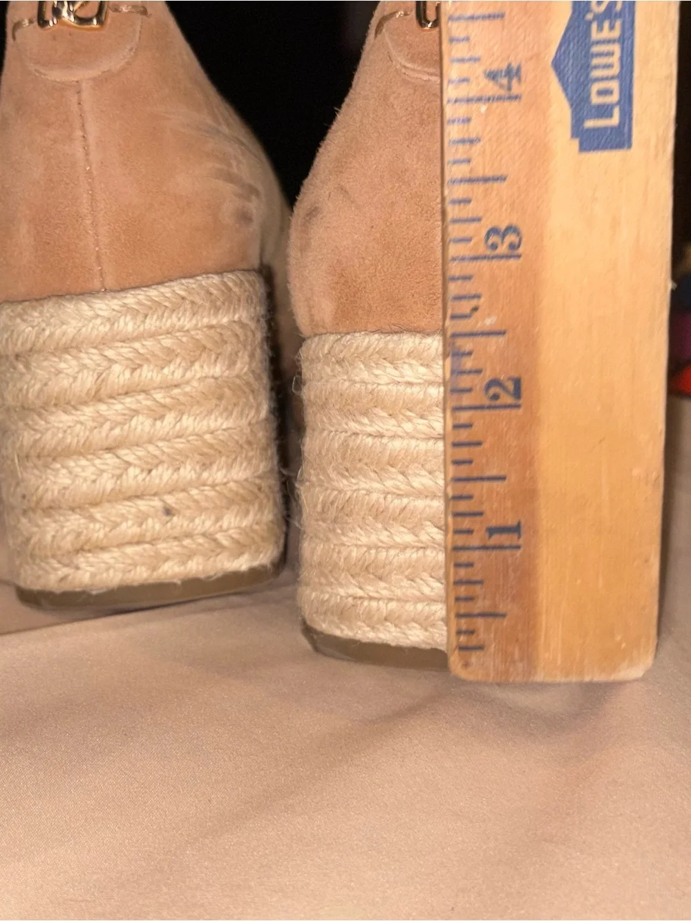 Aerosoles NWOB Roma Wedge Espadrille Suede Stone 🌵 8